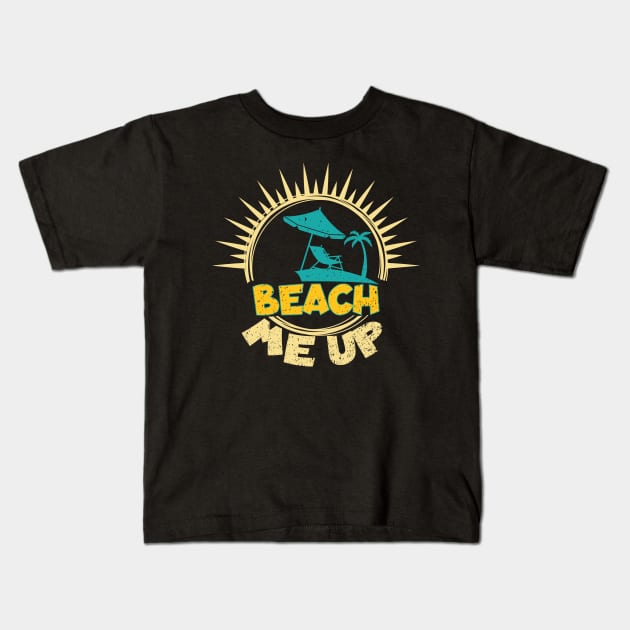 Beach Me Up Kids T-Shirt by rhsdesignart